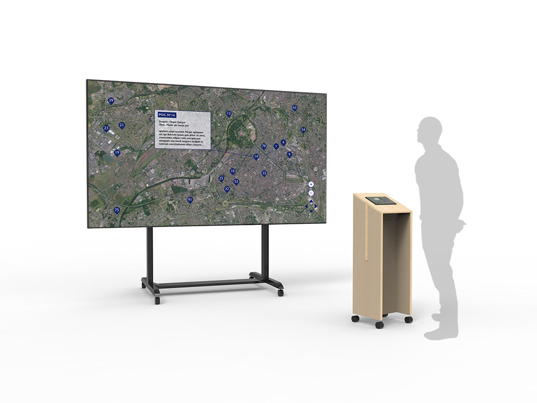 signalétique cartographie numérique des pocs